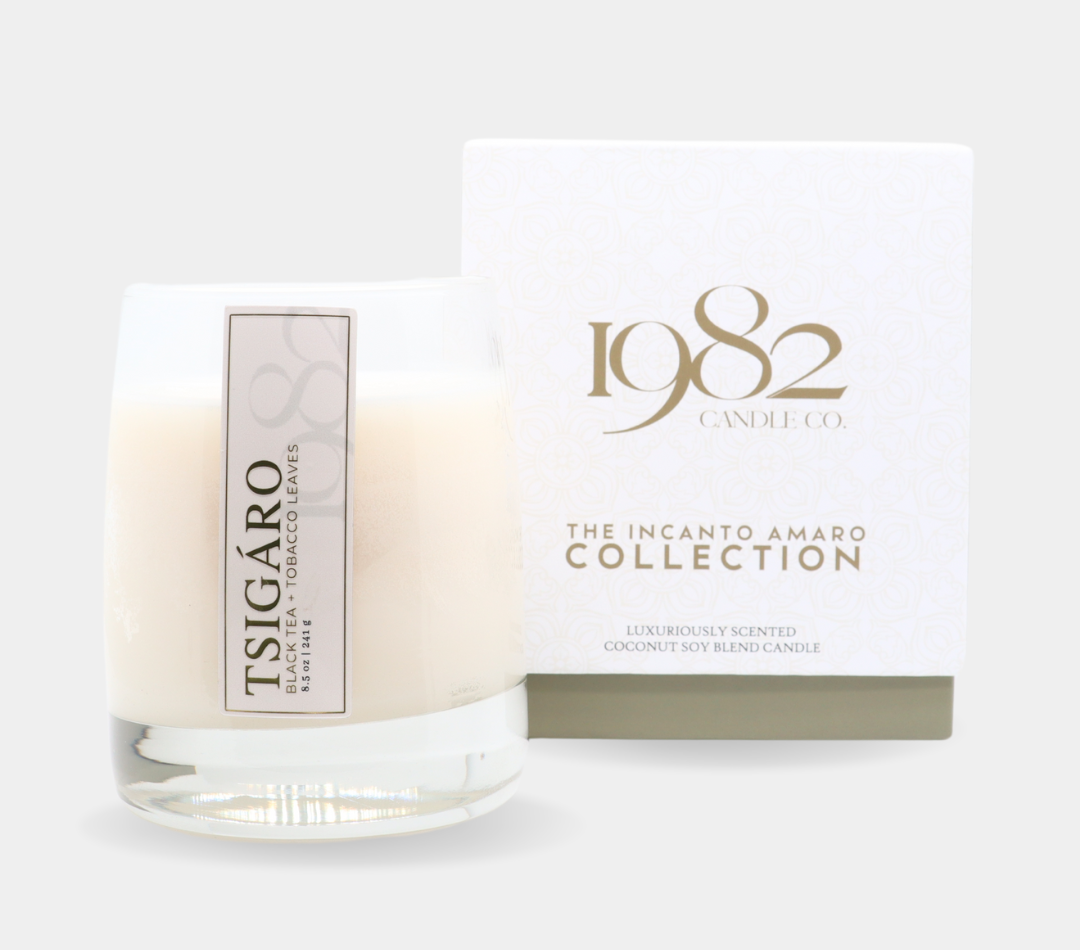 Tsigaro (8.5oz Single Wick) - Notes: Tobacco Leaves, Black Tea, Cedar & Vetiver - PREVIOUSLY KNOWN AS "CIGAR LOUNGE"