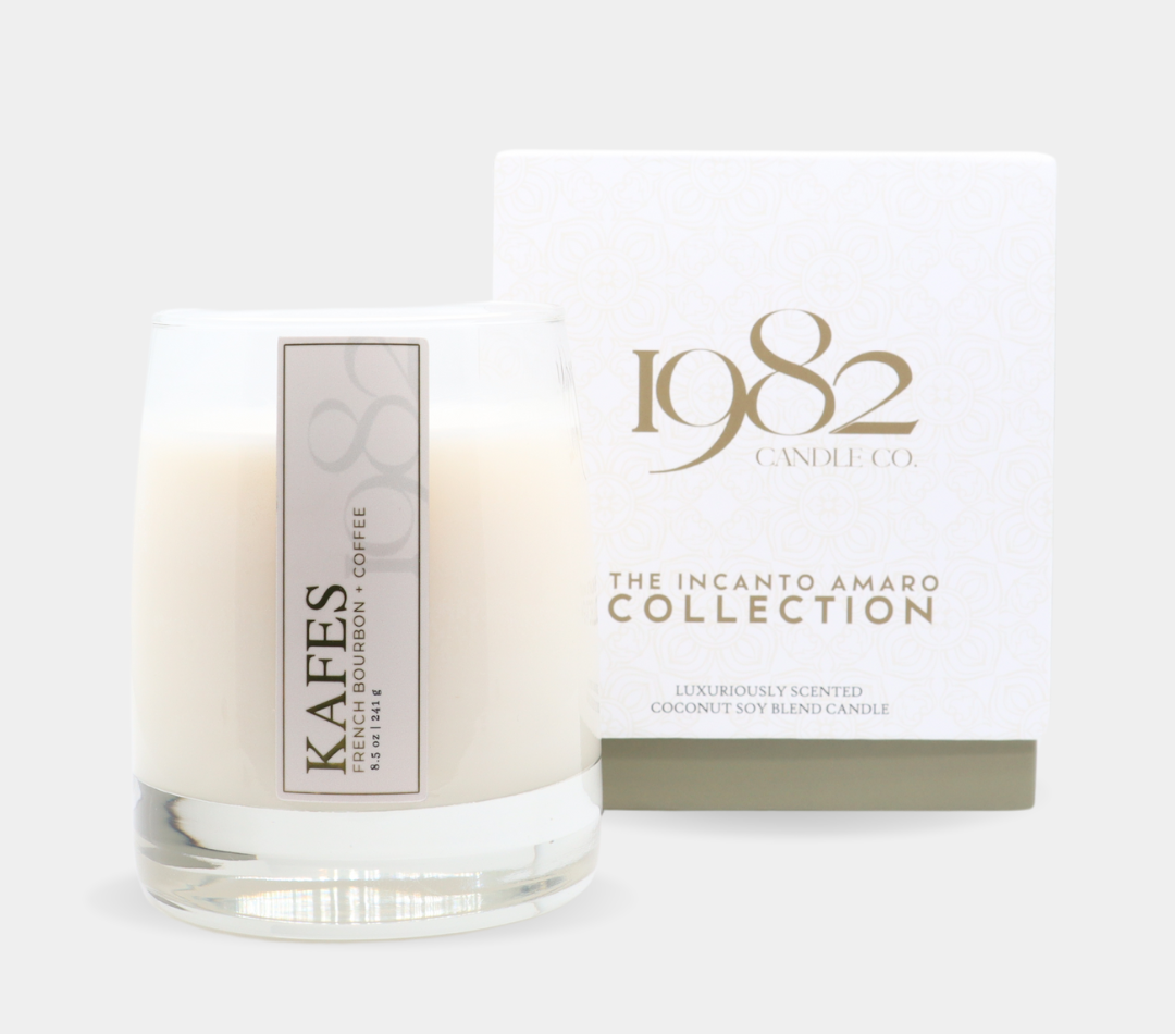 Kafes (8.5oz Single Wick) - Notes: Roasted Coffee, French Bourbon, Caramel & Chocolate - PREVIOUSLY KNOWN AS "THE BARISTA"