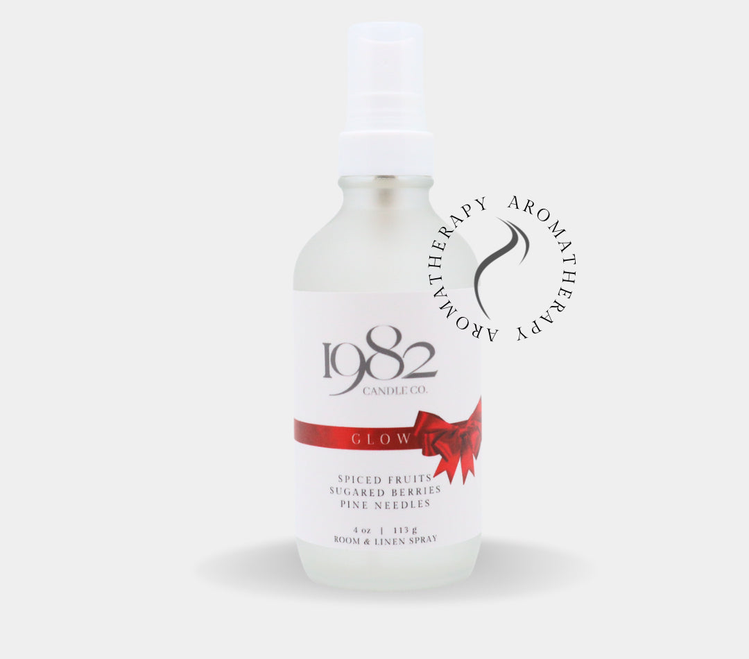 Glow Room Spray (4oz) - Notes: Spiced Fruit, Pine Needles, Simmered Pear, Evergreen