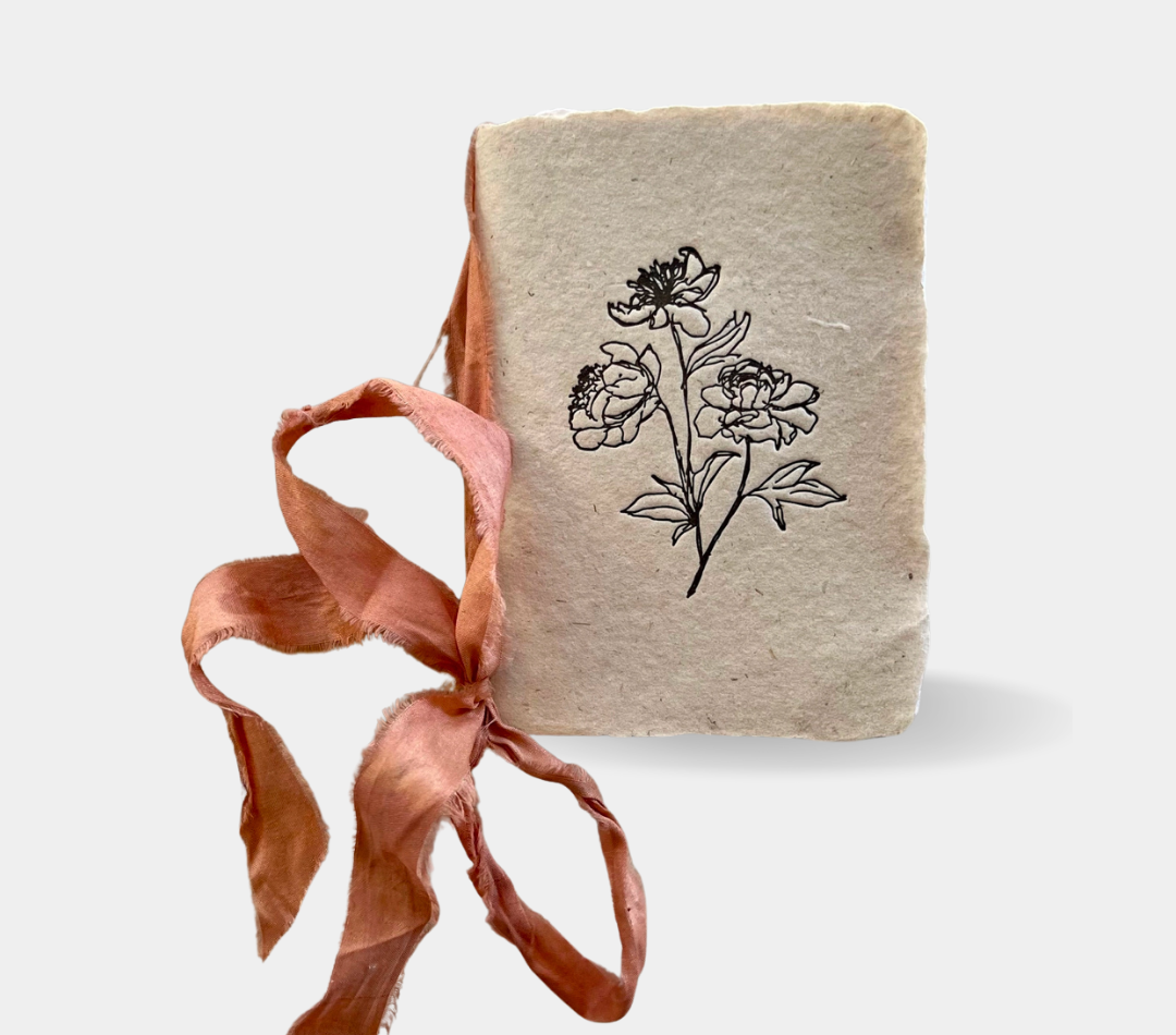 Peony (Handmade Paper) Notebook