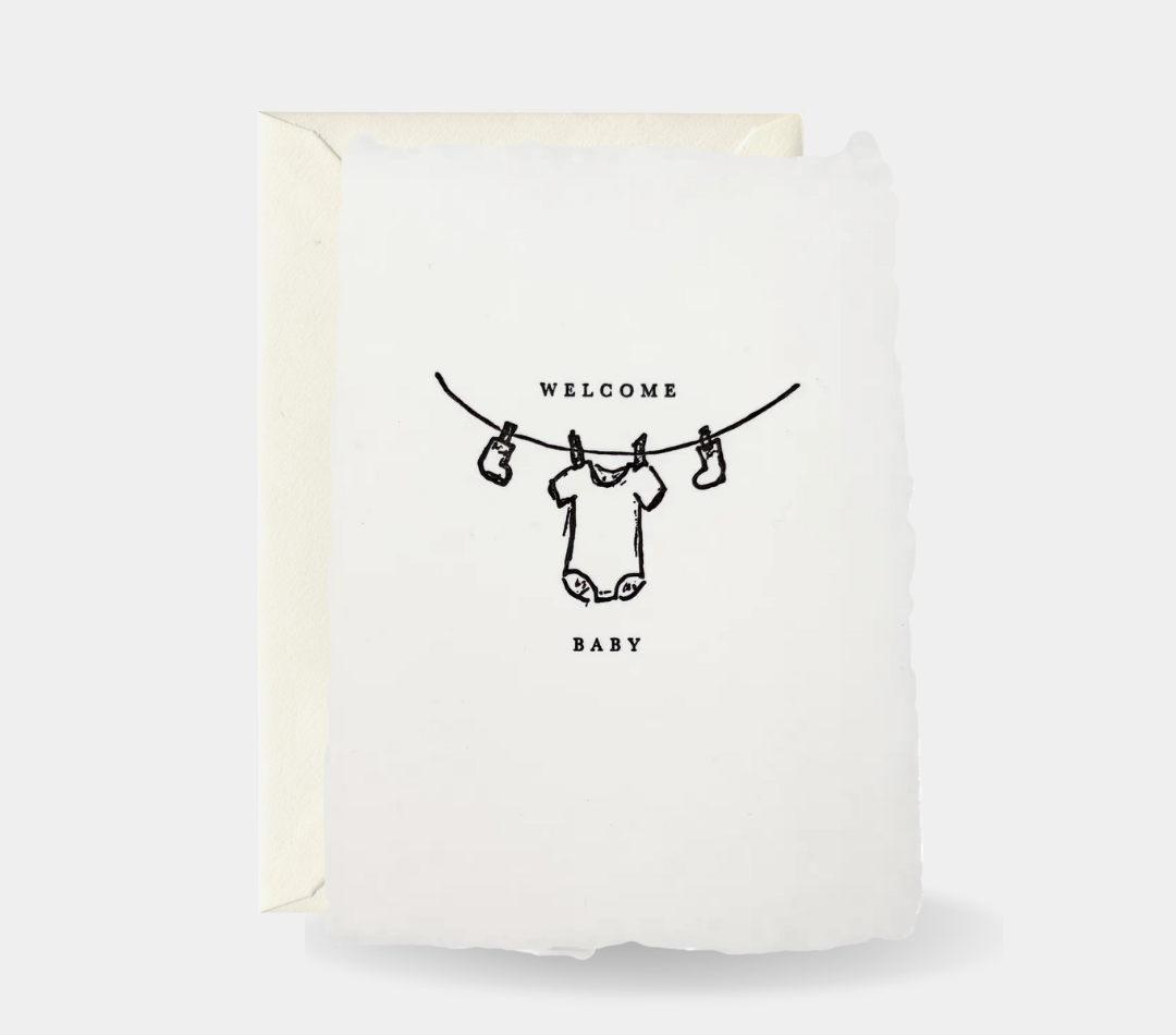 Welcome Baby (Handmade Paper) Card