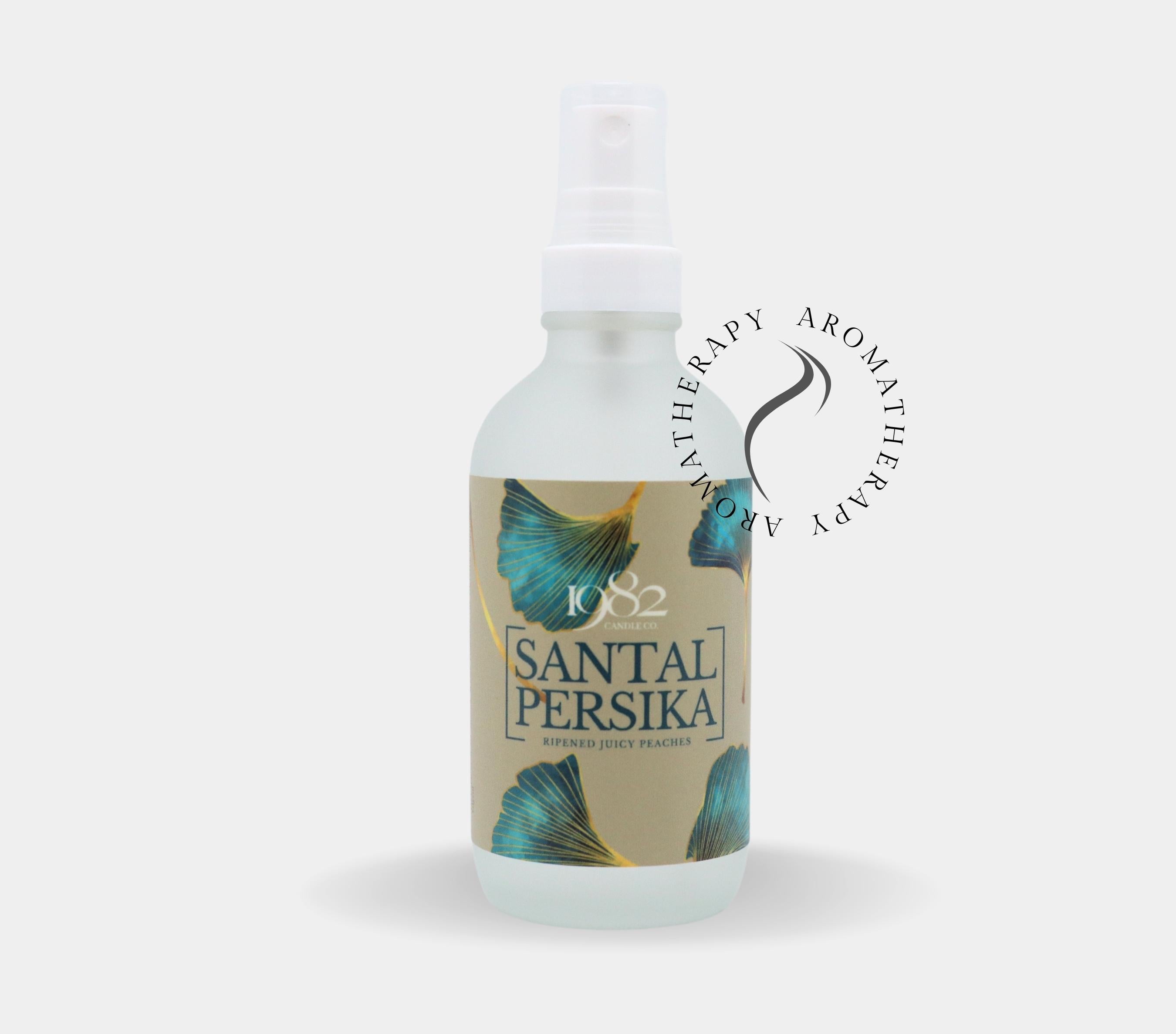 Santal Persika Room Spray (4oz) - Notes: Santal, Sun-Ripened Peaches, Citrus