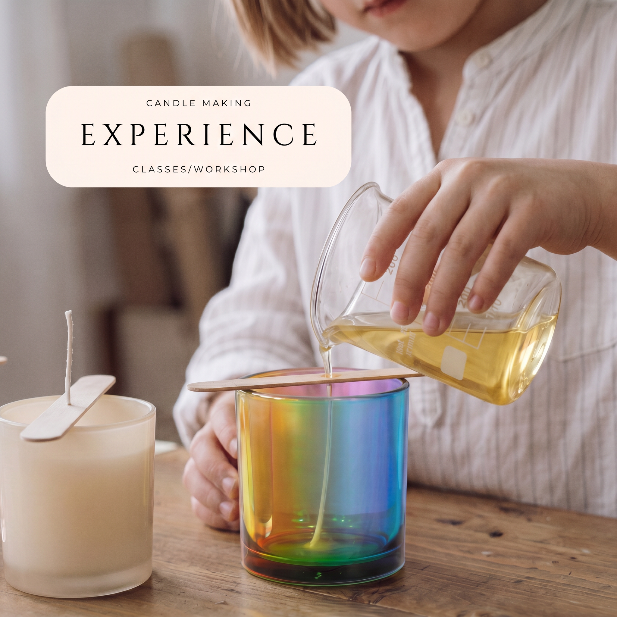 IN-STORE Candle Pouring Experience - RESERVE YOUR SEAT (Kid's 12 and under)