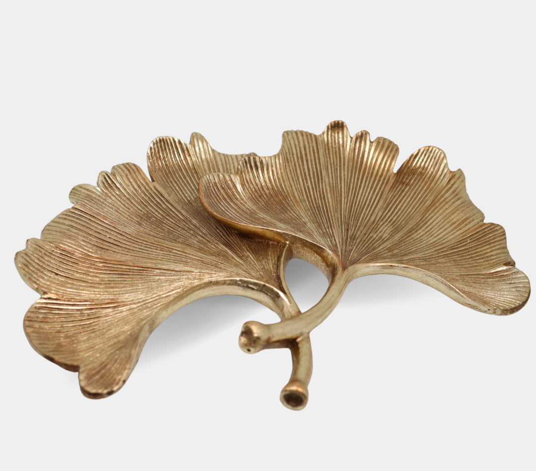 Ginkgo Leaf Resin Tray / Wall Sculpture (14”)