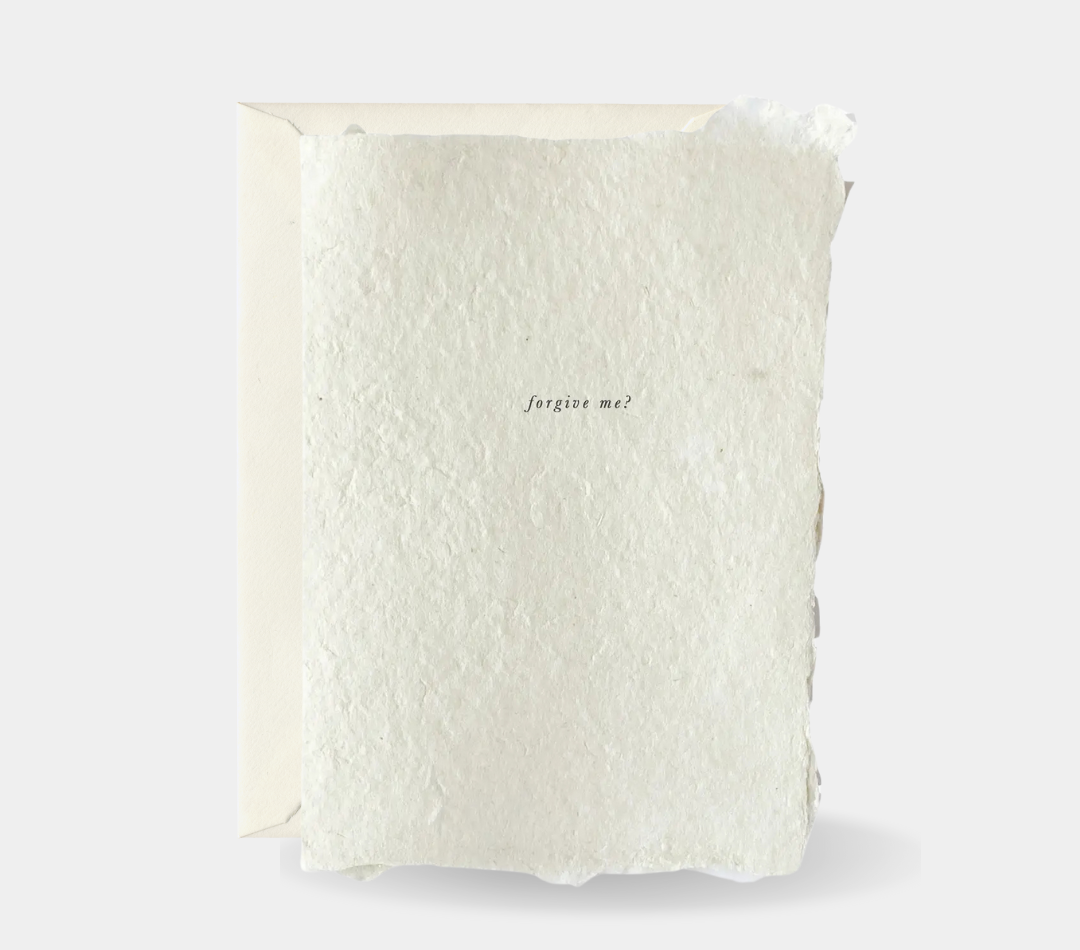 Forgive Me (Handmade Paper) Card
