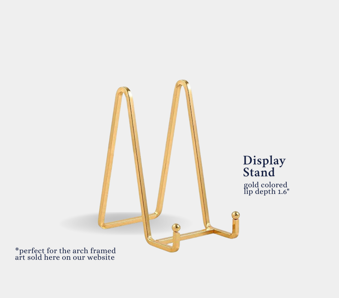 Gold Display Stand (for arch framed art)