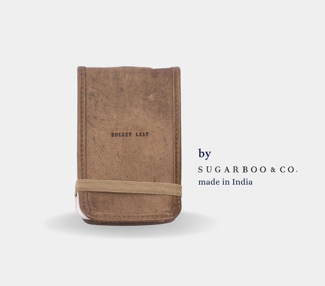 Bucket List Leather Notebook