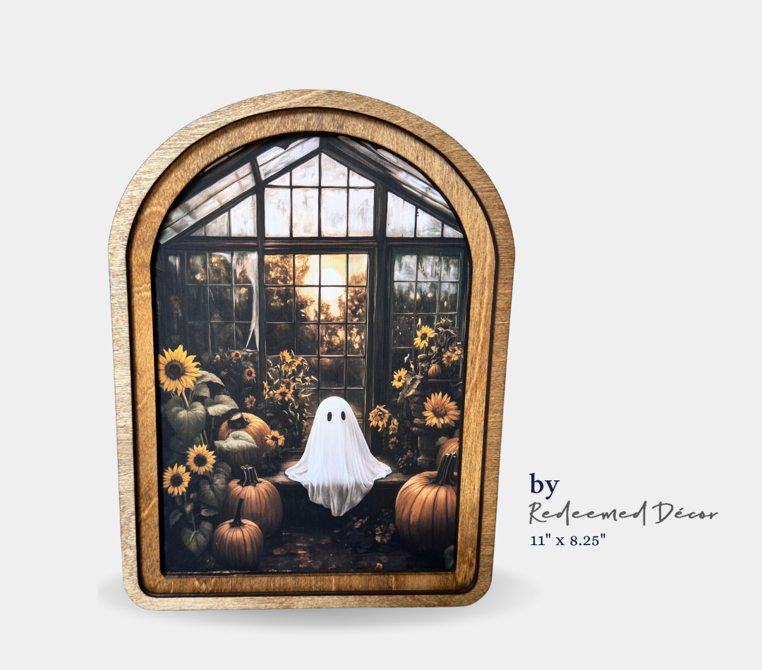 Ghost in Greenhouse Framed Art by Redeemed Decor