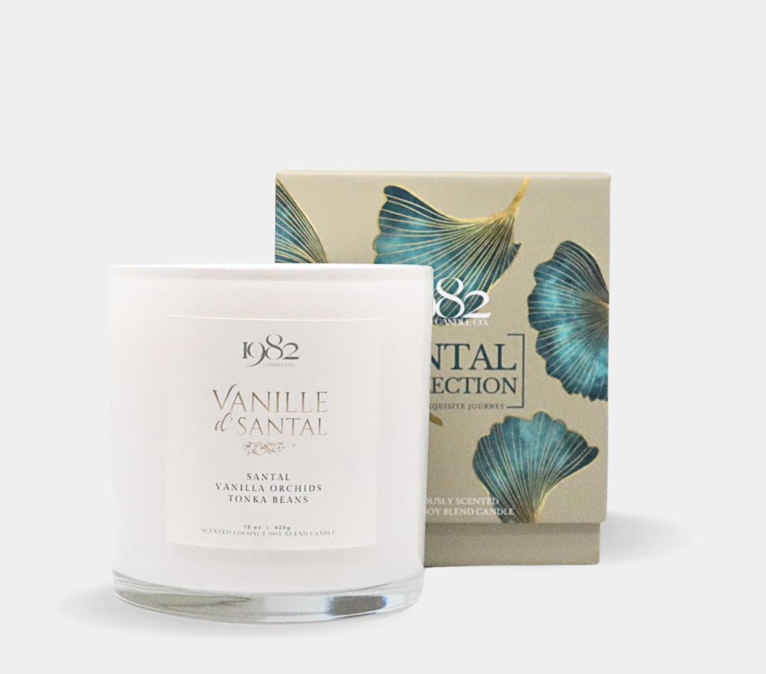 Vanille d' Santal (15oz) - Notes: Sandalwood, Vanilla Orchids, Tonka Beans