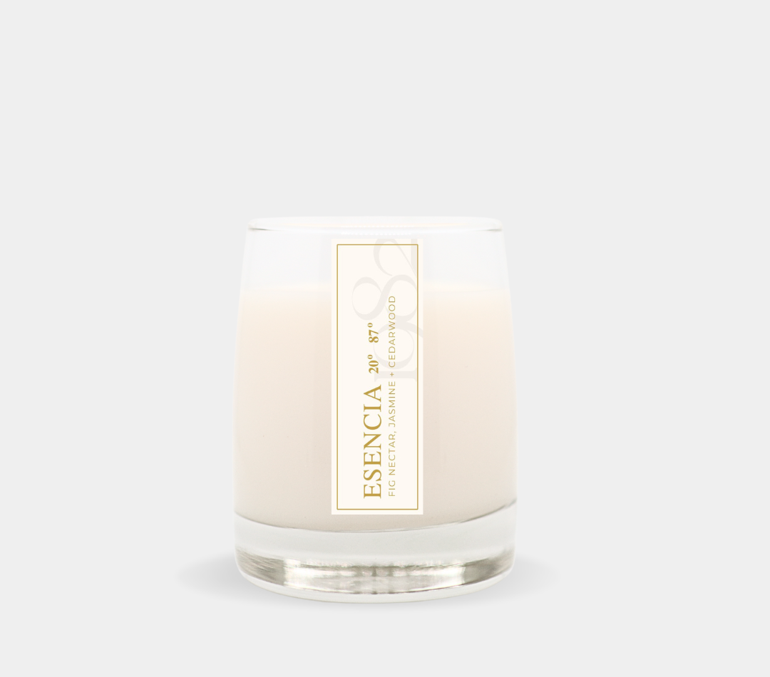 Esencia 20° 87° (8.5 oz Single Wick) - Notes: Fig Nectar, Cedarwood, Citron, Zest, Benzoin & Musk