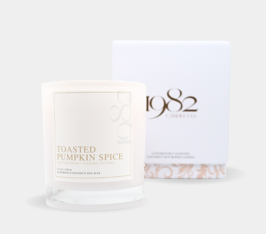 Toasted Pumpkin Spice (7.5oz Single Wick) - Notes: Pumpkin, Buttercream, Fall Spices, Smoked Nutmeg