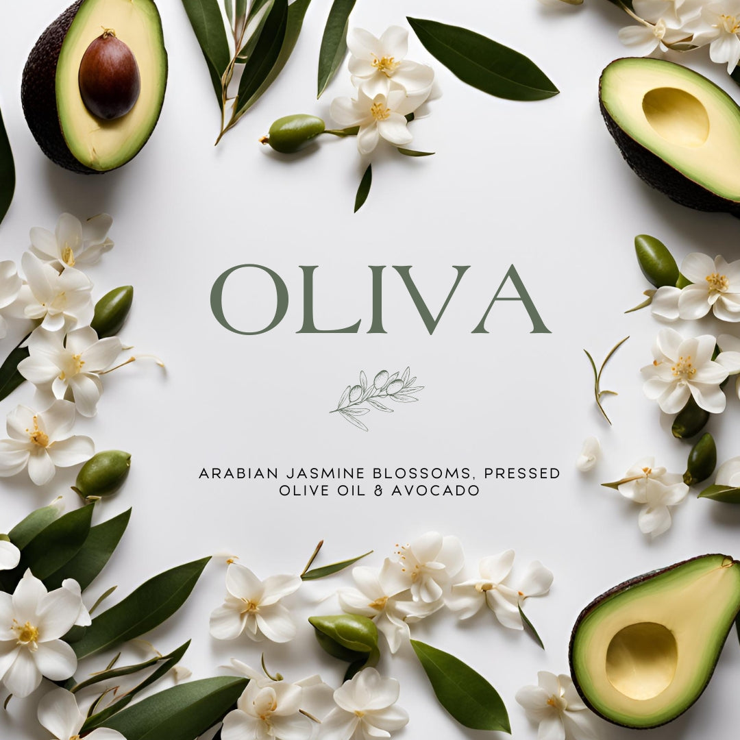 Oliva (15oz Double Wick) - Notes: Arabian Jasmine Blossoms, Pressed Olive Oil & Avocado