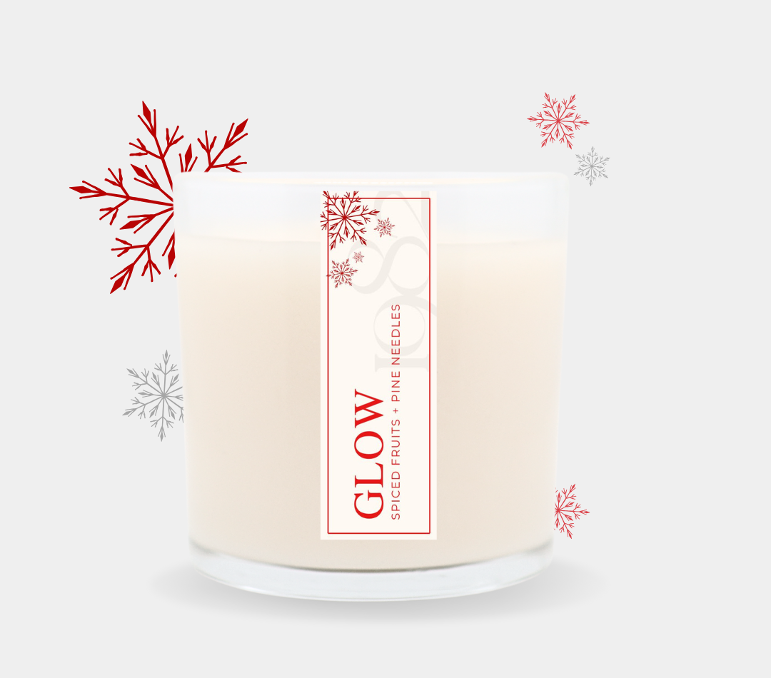 Glow (14oz) - Notes: Spiced Fruit, Pine Needles, Simmered Pear, Evergreen