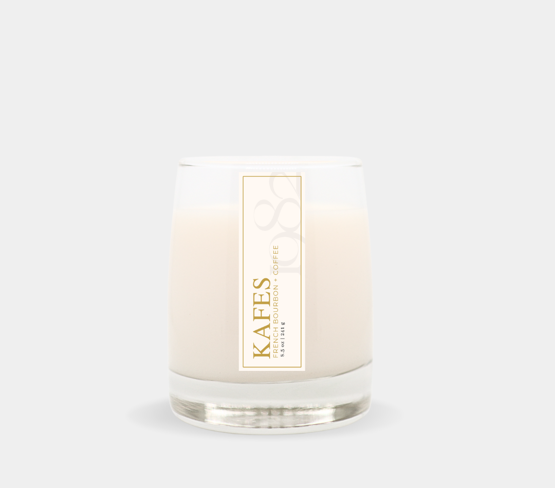 Kafes (8.5 oz Single Wick) - Notes: Roasted Coffee, French Bourbon, Caramel & Chocolate - PREVIOUSLY KNOWN AS "THE BARISTA"