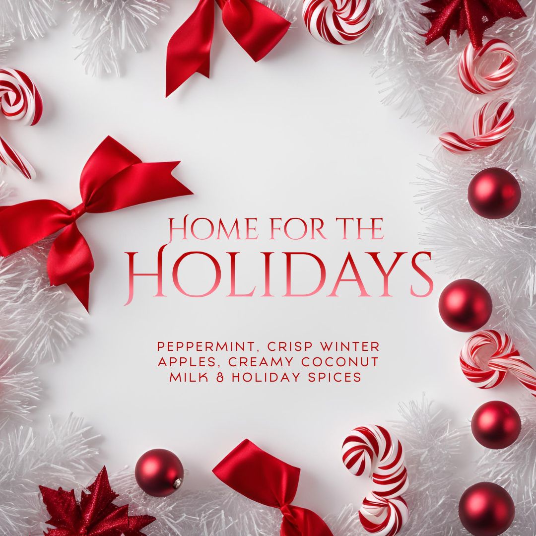 Home for the Holidays (14oz) - Notes: Winter Apples, Peppermint, Coconut Milk, Holiday Spices